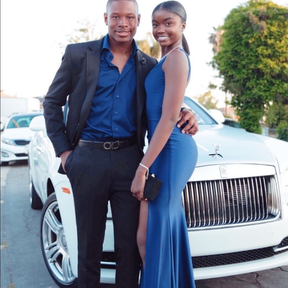 Navy Blue Prom Dress